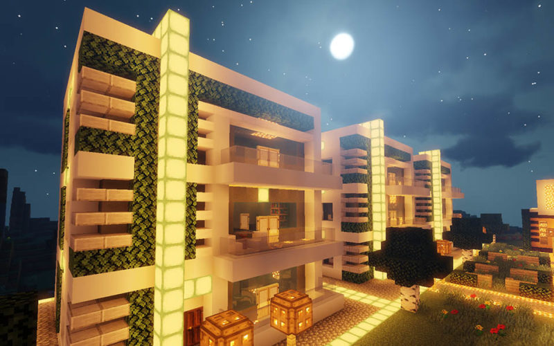 Minecraft Apartment Building Guide - Modern House