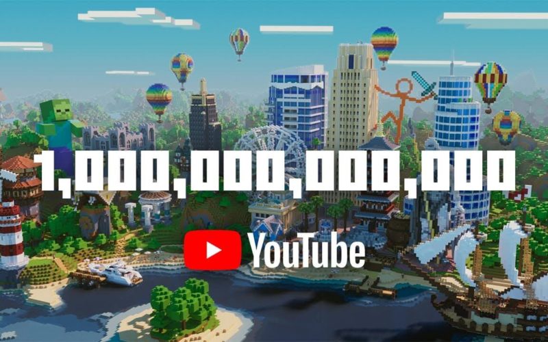 YouTube Celebrates the Minecraft Community for Passed 1 Trillion Views