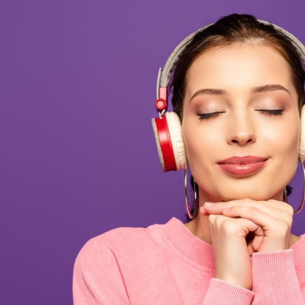 girl listening to music