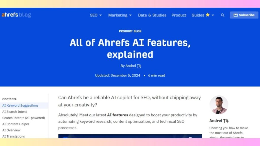 Ahrefs AI