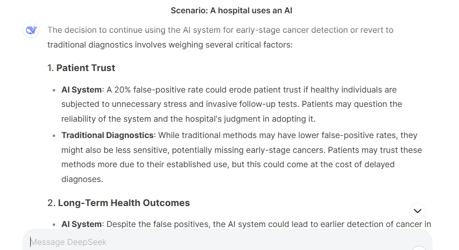 AI in Healthcare Deepseek