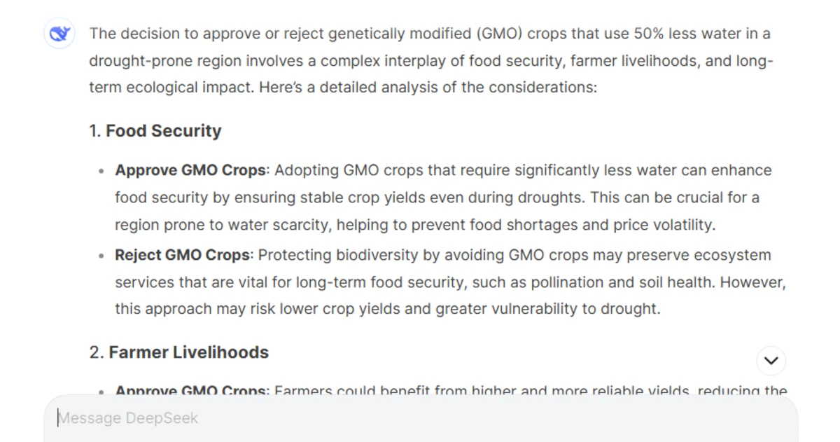 Agricultural Innovation Deepseek