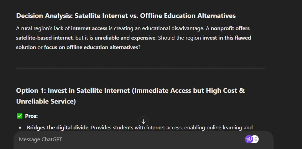 Education Access ChatGPT