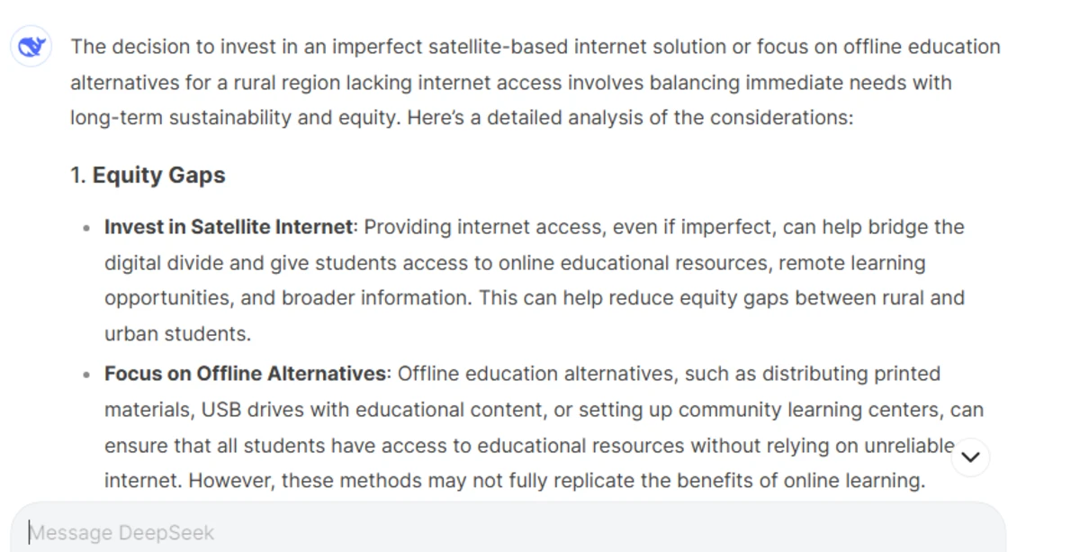 Education Access Deepseek