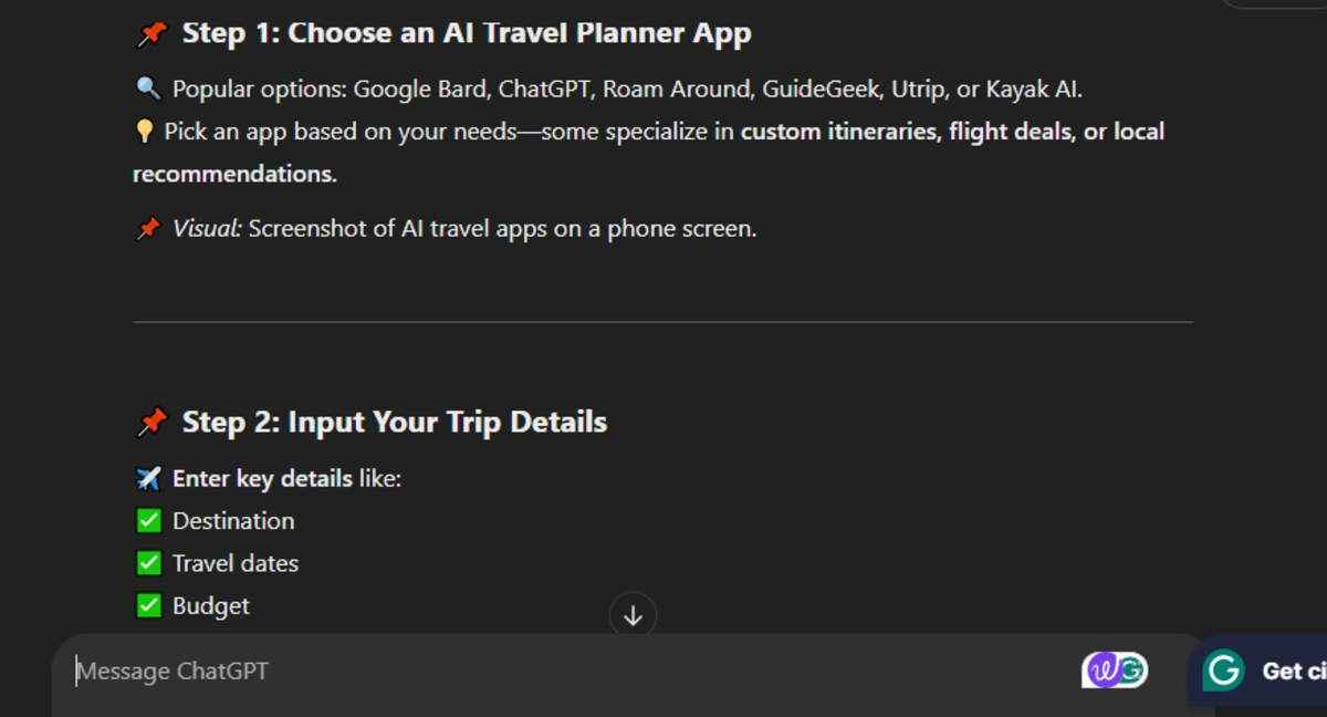 Facebook Post: Step-by-Step Guide for Using AI-Powered Travel Planning Apps ChatGPT