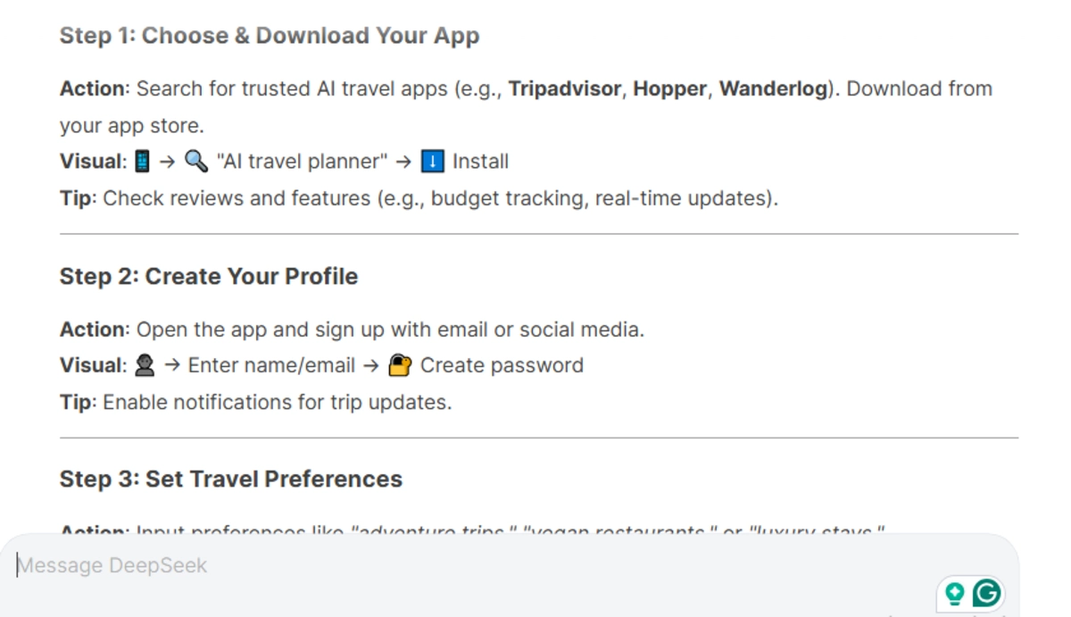 Facebook Post: Step-by-Step Guide for Using AI-Powered Travel Planning Apps Deepseek