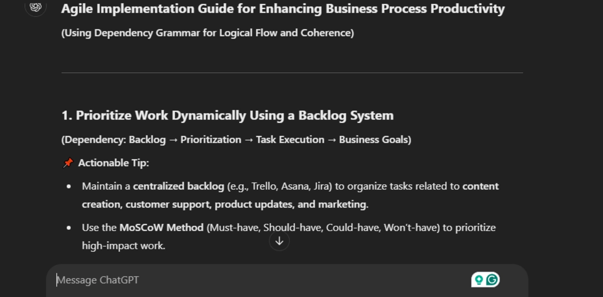 Make Work Flow Better with Agile ChatGPT