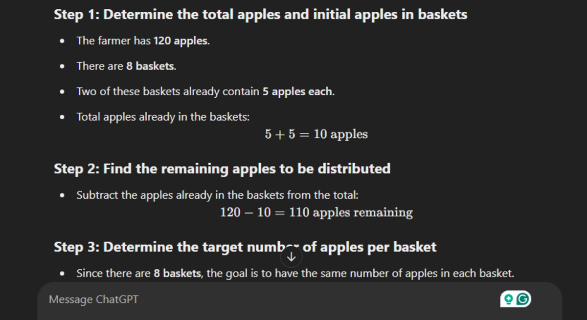 Math Puzzle: Sharing Apples