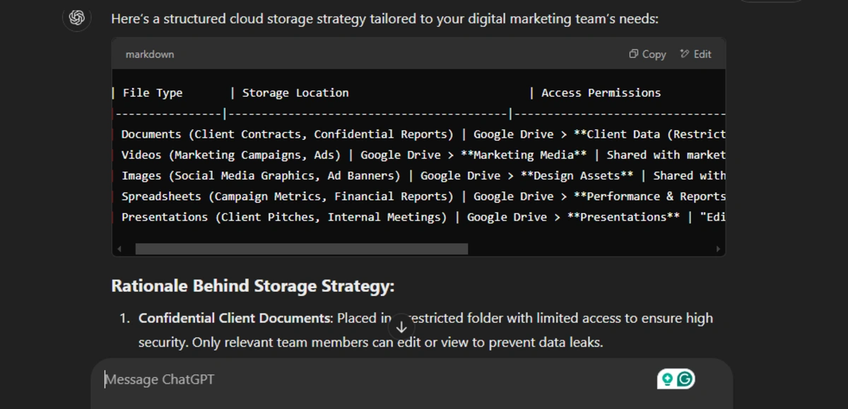 Store Files in Cloud Storage Solutions ChatGPT