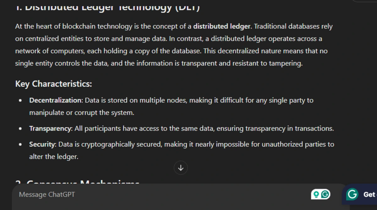 Technical White Paper on Blockchain Technology ChatGPT