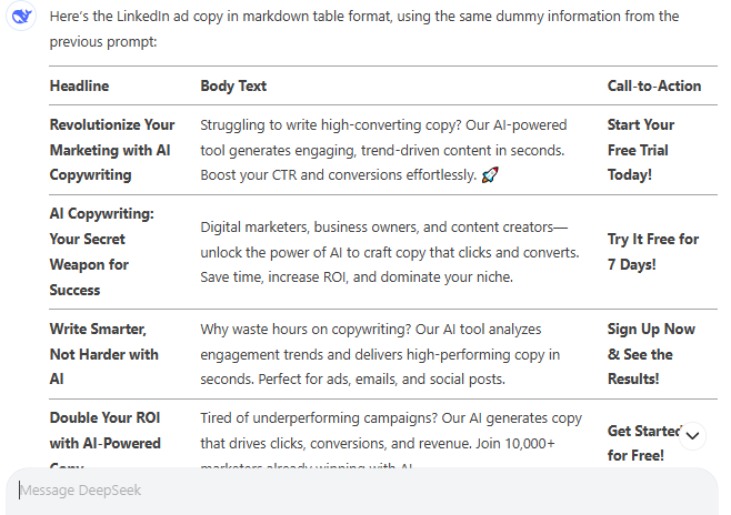 LinkedIn Ad Copywriter