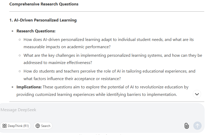 Develop research questions