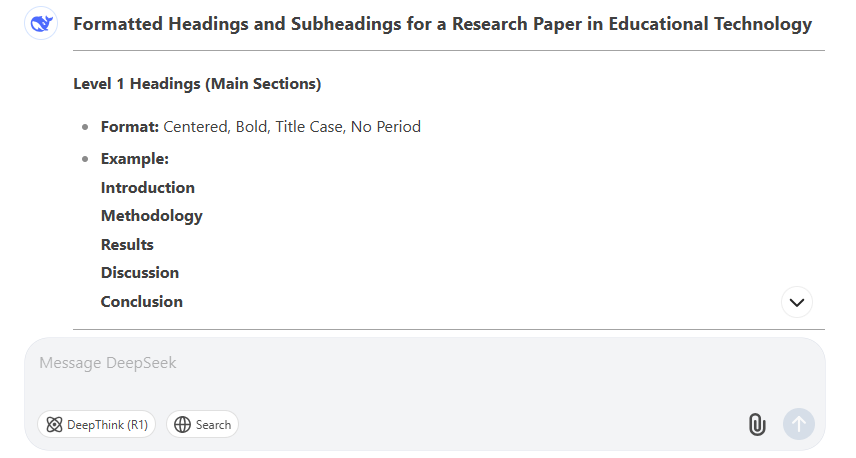 Format headings and subheadings effectively